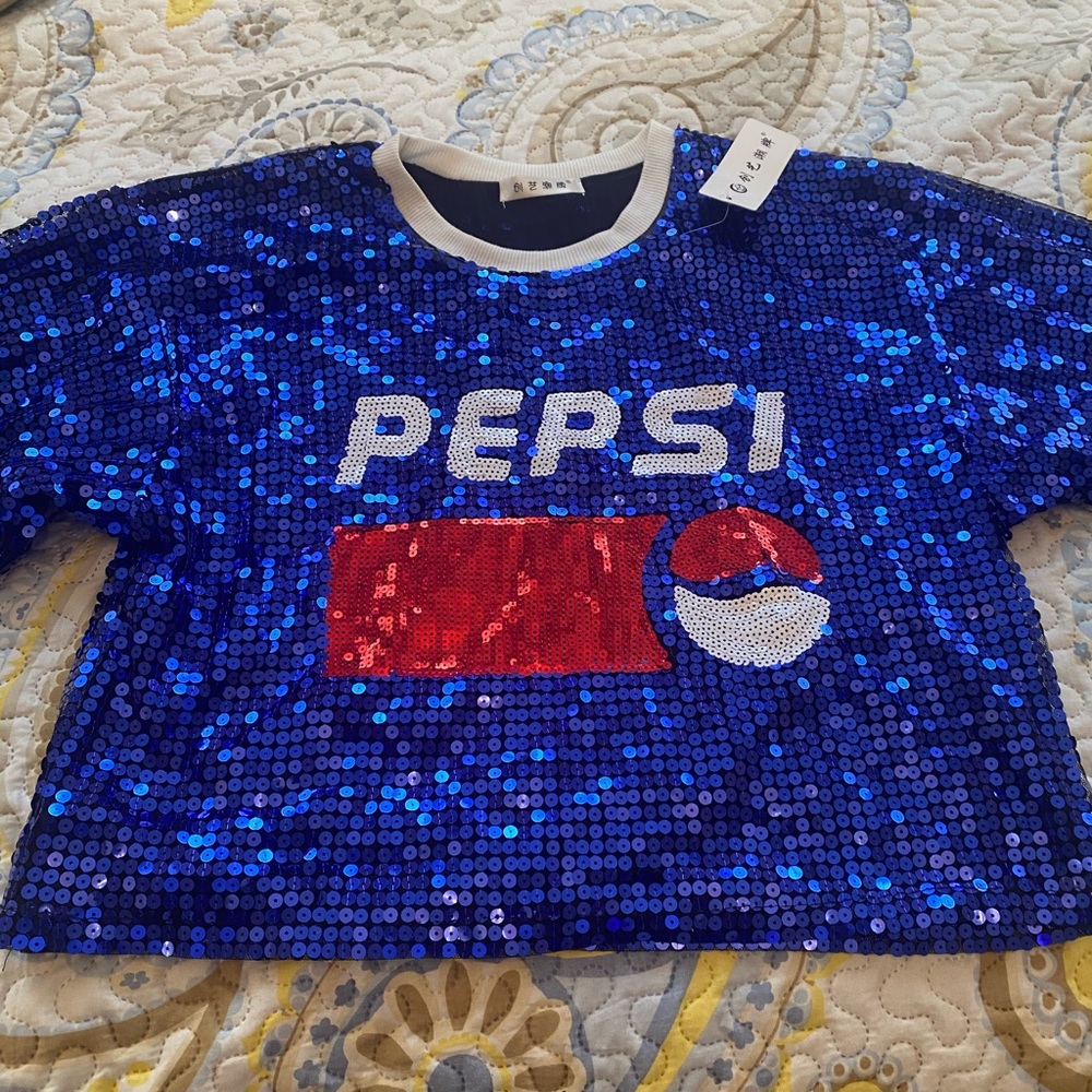 Sequined Pepsi shirt